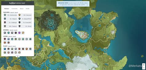 Genshin Impact Interactive World Map.